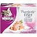 PURRFECTLY FISH Variety Pack Wet Cat Food Contains (4x With Salmon) (3x With Snapper) (3x With Shrimp), 3oz Pouches (Pack of 1 - (10/Pack))