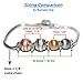 Dolceoro LOT 10, Sterling Silver Ring Spacer Beads with Rhodium Plating Fits 3mm Charm Snake Chain Cable Bracelets