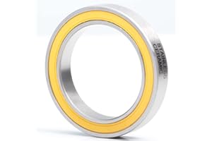 6806-2RS Stainless Steel Ceramic Hybrid Radial Bearing, 30x42x7mm Bicycle Hub Front Rear Hubs Wheel Bearing (1PC)