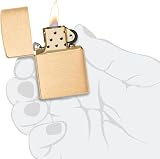 Zippo Windproof Lighter Brushed Brass Base Model Refillable Made in USA view 8