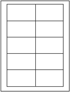 business card size stickers