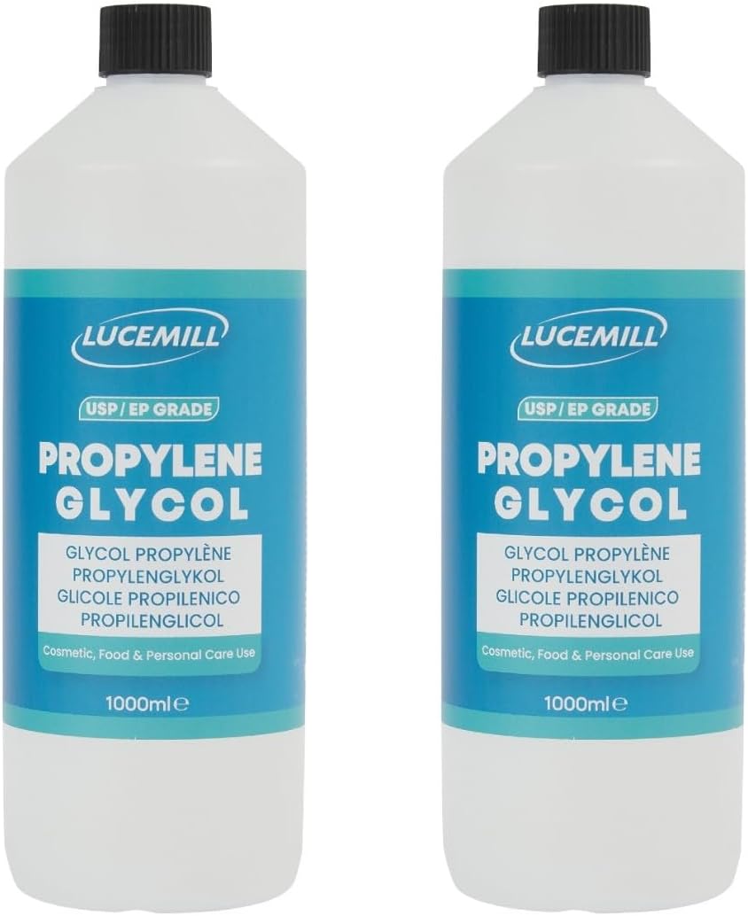 Lucemill Propylene Glycol 2x1L 99.8% USP EP Food Grade Baking Cosmetics DIY