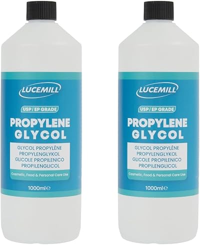 Lucemill Propylene Glycol 2x1L 99.8% USP EP Food Grade Baking Cosmetics DIY