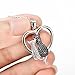 Angel caller Cat Necklaces 925 Sterling Silver Jewelry Cute Double Two-tone Cat Pendant Necklace Rolo Chain,Eternal Love Heart Necklace Gifts for Mom Women,Girls