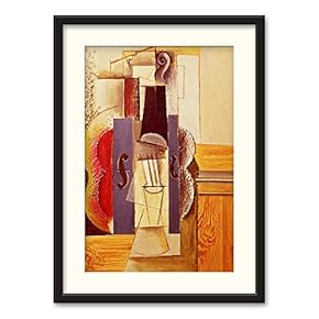 Black Framed Canvas Wall Art Famous Painting Home Artwork Decoration for Living Room, Bedroom - 23x31 inches