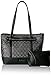 Nine West 9 Jacquard Tote, Black/Grey Metallic/Black