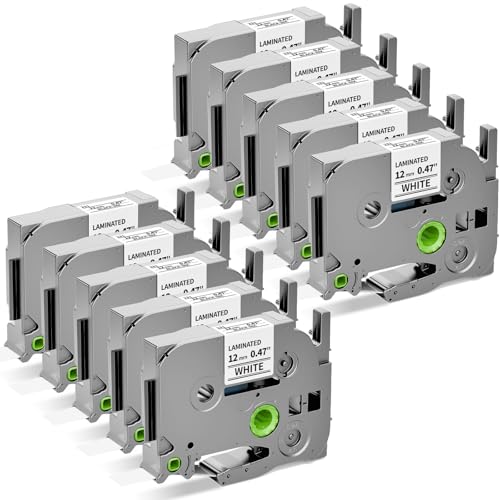 Brother Tze-231 White Label Tape 12mm 10-Pack