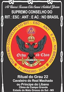 Livro Ritual Do Grau 22 Cavaleiro Do Real Machado Ou Príncipe Do Líbano
