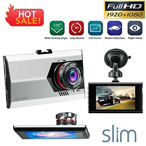 OVERMAL 3' Full HD 1080P Car DVR Dash Camera G-sensor Vehicle Video Cam Recorder