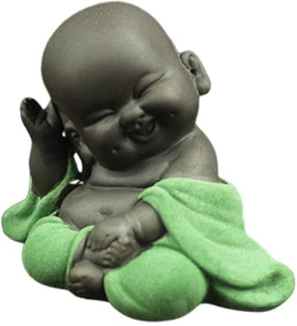 Healifty Creative Statues De Bouddha En Ceramique Petit Mignon Statue De Bouddha Figurine De Moine Creatif Bebe Artisanat Poupees Ornements Cadeau Chinois Delicat Arts Et Artisanat En Ceramique Amazon Fr Cuisine Maison