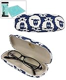 JAVOedge Blue Sheep Print Eyeglass Case