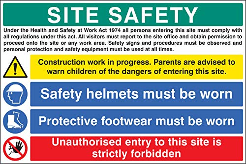 Site safety - Health and Safety act Rigid PVC Safety Sign