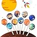 Lollipop Treat Bag Set, 100 PCS White Lollipop Sticks, 100 PCS Lollipop Parcel Bags with 100 PCS Metallic Twist Ties
