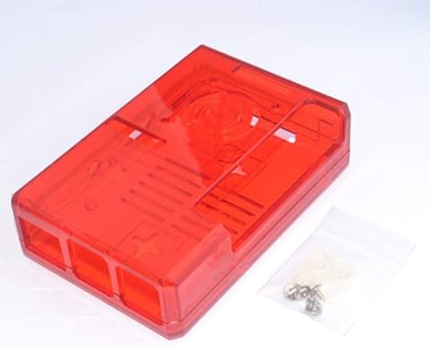 Milageto Caja Protectora para Raspberry Pi 2B 3B 3B +, Fácil De Instalar - Rojo