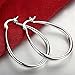 Cy trendy Fine Jewelry Earrings 925 Sterling Silver Plating Fashion Classic Big Hoop Drop Dangle Earrings