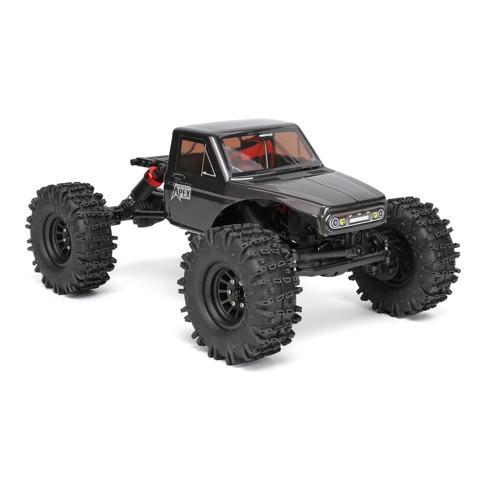Photo 1 of Redcat Racing Ascent-18 APEX, 1/18 Scale Brushless Electric Rock Crawler, Carbon Fiber, 4WD RC Car for Adults with 2.4GHz Radio System (Gray)