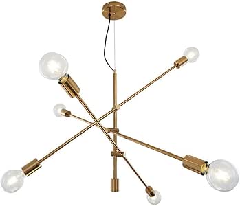 SYHmlxd 6 Luces Moderno Sputnik iluminación de la lámpara con luz