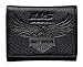 Harley-Davidson Men's 115th Anniversary Tri-Fold Wallet, Black 99414-18VM
