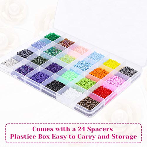 image for Beads for Bracelets, Anezus 14400 Pcs Pony Seed Beads Bracelet Beads S