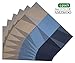 AMZMOO Placemats,placemats for Dining Table Set of 6,Placemats for Table Woven Vinyl Kitchen Placemats,Dining Table Mat Anti-Slip,Heat Insulation PlaceMat,Table Mats Set of 6 (Blue+Brown)