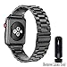 Ayeger Compatible with Apple Watch Band 44mm 42mm Stainless Steel Series SE/6/5/4/3/2/1 Men,Women Compatible iWatch Metal Link Bracelet(Space Grey 44mm 42mm)