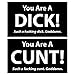 Witty Yeti Offensive Business Card 50 Pack. Spread Fun to Friends & Enemies Alike! Funny Gag Gift, Prank & Joke for Fraternities, Naughty Adults Against Humanity & Dirty Santa Parties.