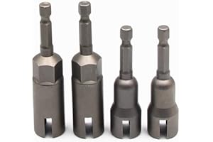 YOUSEMOT 2Pcs Slot Wing Nut and 2Pcs Deep Power Wing Nut Driver for Panel Nuts Screws Eye Q Hanger C Hook Bolt