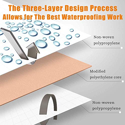 108SQ FT Waterproofing Membrane Band, 20mils Thick, 3' 3" x 33' Shower