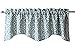 Style Master Twill and Birch Bryce Chenille Scalloped Valance with Cording, 55 by 17-Inch, Sea Breeze
