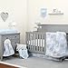 NOJO Dreamer - Blue/Grey Elephant 8 Piece Comforter Set, Ages 3-5