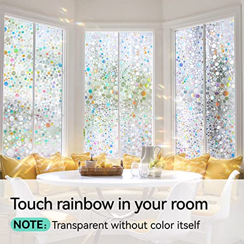 Rainbow Window Privcy Film Stained Glass Window Film Holographic