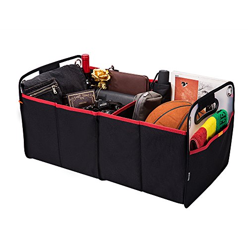 Car Trunk Organizer, Collapsible Auto Trunk Organizer Storage, Portable Grocery Cargo Container