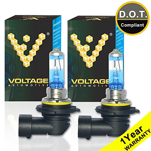 Voltage Automotive 9006 HB4 Headlight Bulb 40 Percent More Light Super Bright Professional Upgrade (PAIR) - Replacement for High Beam Low Beam Fog Lights