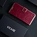 OCASE Samsung Galaxy S7 Case [ Card Slot ] [ Kickstand ] Leather Flip Wallet Case for Samsung Galaxy S7 - Burgundy
