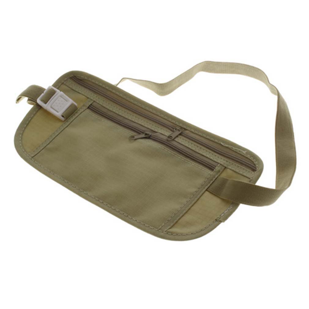 Womens Wallets Travel Security Money Ticket Passport Holder Waist Packs Belt Purse Bag