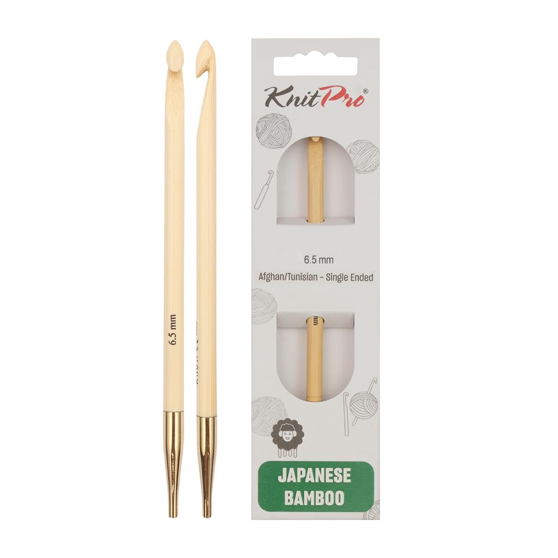 KnitPro Bamboo Afghan/Tunisian Crochet Hook | 6.50mm
