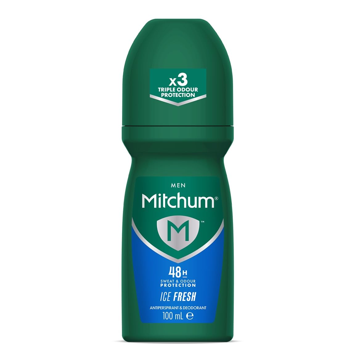Mitchum Men 48HR Protection Roll-On Deodorant & Anti-Perspirant, Ice Fresh, 100 ml