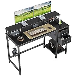 CubiCubi 47 Inch Computer Desk with Drawers and
