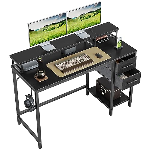 CubiCubi 47 Inch Computer Desk with Drawers and