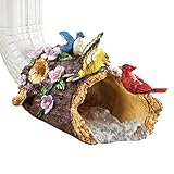 Collections Etc Pretty Bird Decorative Downspout, Brown