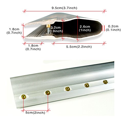 2pcs for Each Kinds Aluminum Alloy Handle Screen Printing Squeegee (30cm(12inches))