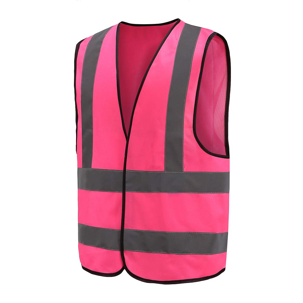 12 colors optional reflective vest High Visibility hi viz vis pink Executive Waistcoat