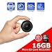 Mini Spy Hidden Camera, Vaculim 1080P Portable Small HD Nanny Cam 16GB SD Card