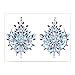 Body Jewels Festival, Lady Up 2 PCS Breast Jewels Tattoo Set Mermaid Rhinestones Face Body Stickers Crystals Gem Stone Glitter for Women, Girls and Kids