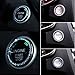 Yacoto 3 Pack Car Bling Ring Interior Crystal Rhinestone Bling Car Accessories Decor for Auto Start Engine Ignition Button Key & Knobs, Bling for Car Interior, Unique Gift for Women
