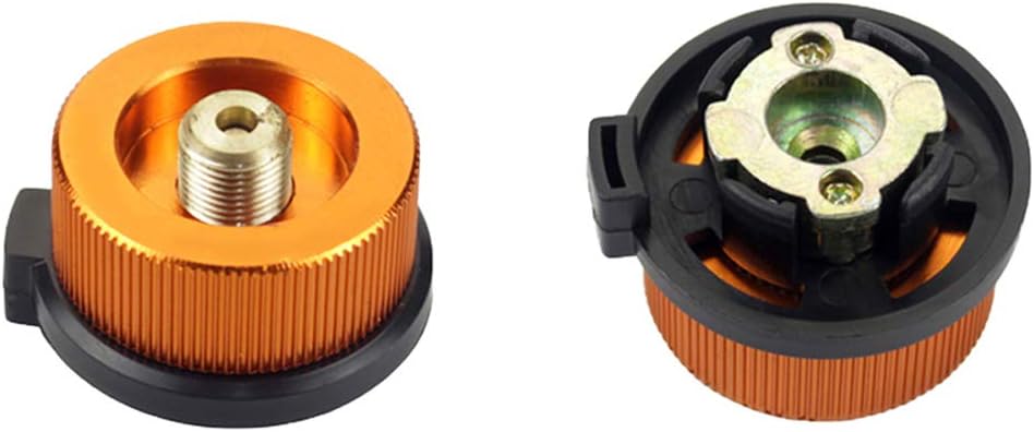 SUNFUA 2 Pcs Gas Adapter Outdoor Hiking Camping Stove Adapter Convertor Stove Connection for Butane Canister to Screw Gas Cartridge - Image 3