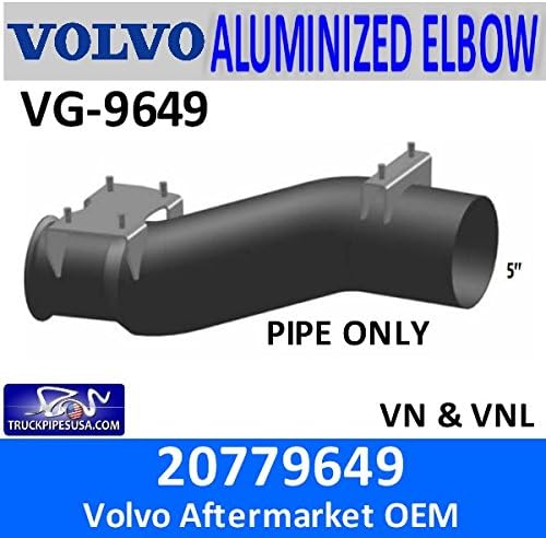 20779649 Volvo 5" Turbo Exhaust Pipe Only VG-9649