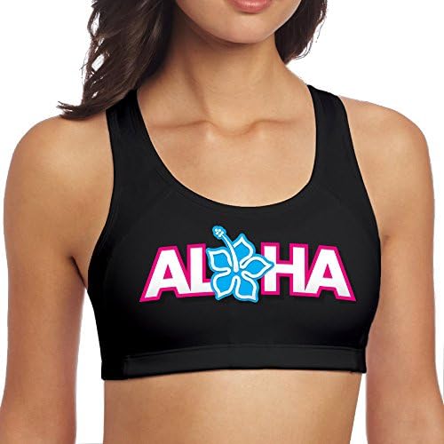 Mgguanqu Aloha Women Fashion Padded Bra Top Gym Sports Yoga Stretch Athletic Vest S