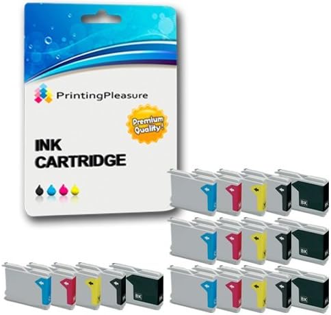 Printing Pleasure 20 (4 SETS + 4 BLACK) LC1000 LC970 Ink Cartridges compatible with DCP-130C DCP-135C DCP-150C 260C 330C 350C 357C 540CN 560CN 770CW Fax-2840 MFC-465CN