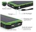 Solar Charger, Atex 12000mAh Portable Solar Power Bank Rainproof/Shockproof/Dustproof Dual USB Battery Bank for cell phone,iPhone,Samsung,Android phones,Windows phones,GoPro Camera,GPS and More